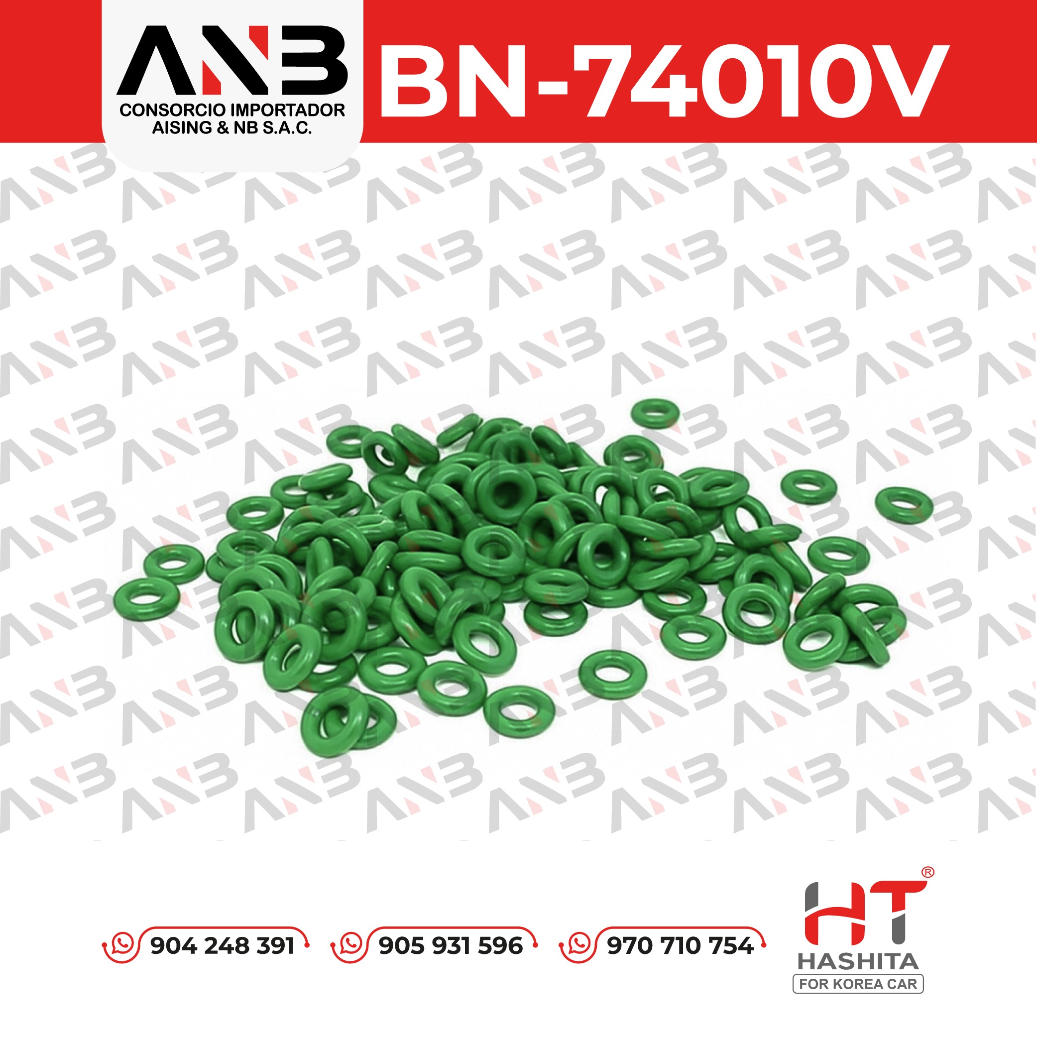 ORING DE INYECTOR UNIVERSAL VERDE HASHITA