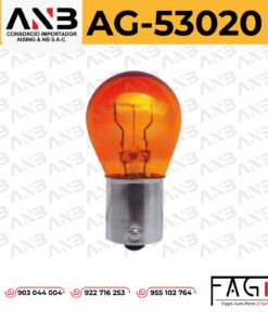 FOCO HALÓGENO 93 P21W 12V 21W AMBAR UN CONTACTO BAU15S | 17638-3000